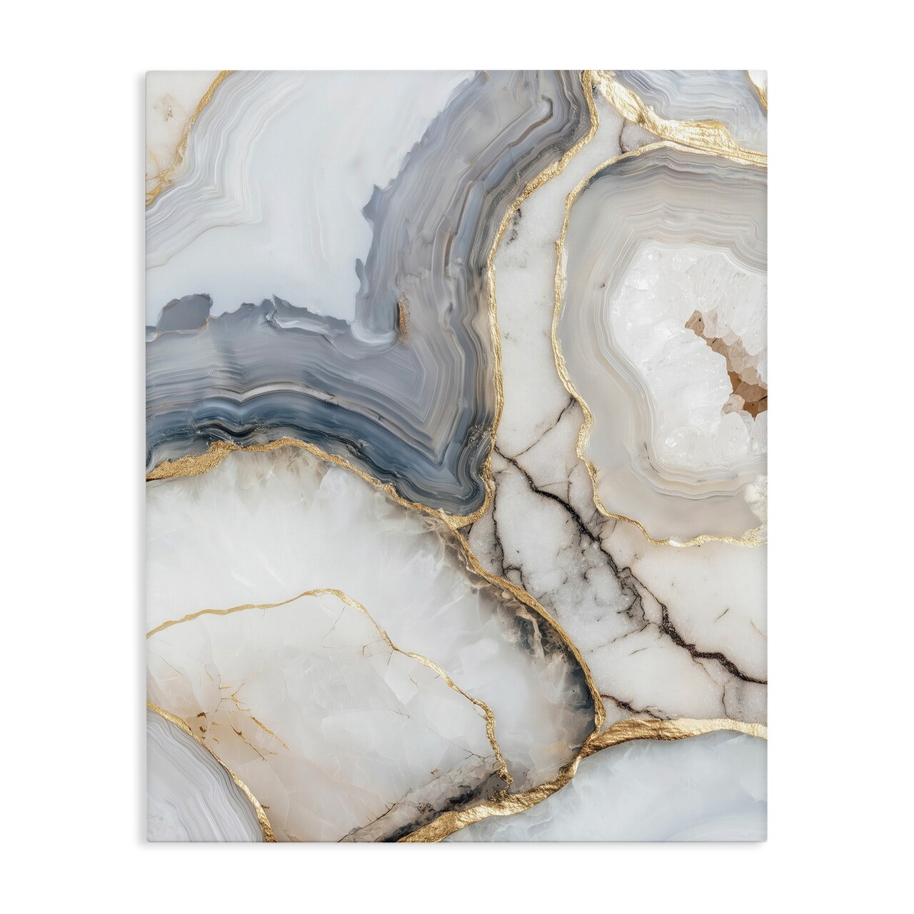 Stupell Industries Crystal Geode with Gold Canvas, design by Svetlana Aleynikova